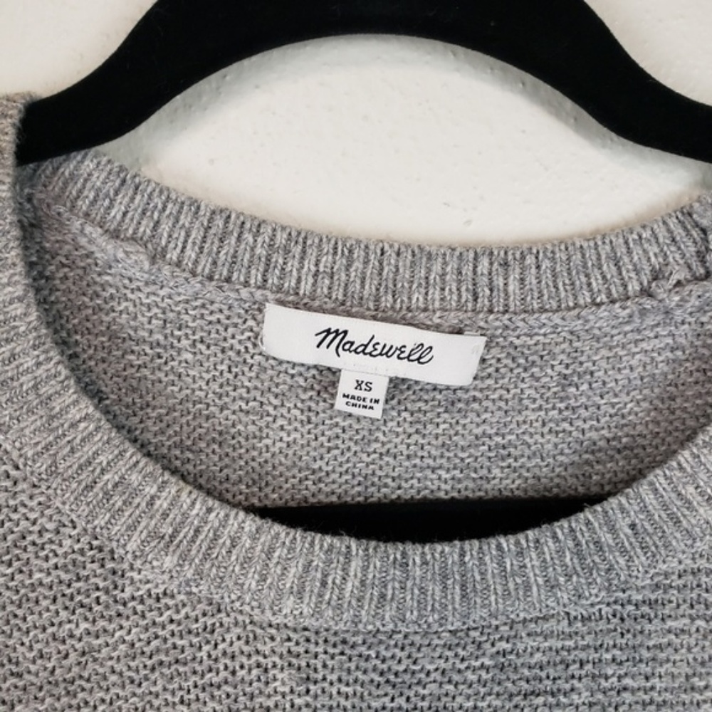 Madewell Riverside Textured pullover sweater xs - Picture 6 of 8
